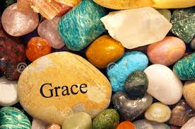 grace and rocks